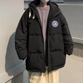 Logo Hooded Padded Jacket