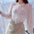 Asymmetric Tweed A-line Mini Skirt