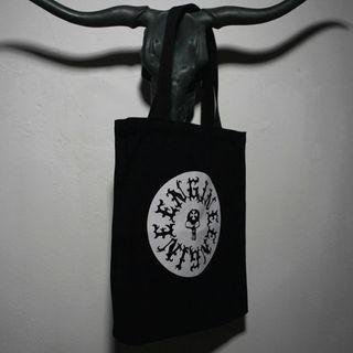 Graphic Print Shopper Bag Black - One Size