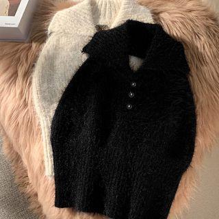Open Collar Sweater