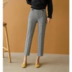 Houndstooth Cropped Dress Pants