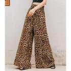 Leopard Wide-leg Pants