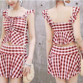 Set: Lattice Swim Top + Lattice Skirt