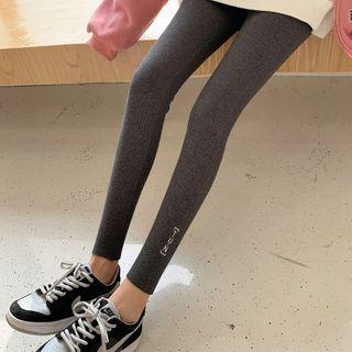 Fleece Lined Lettering Leggings