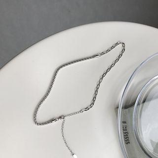 Chain 925 Sterling Silver Choker L205 - One Size