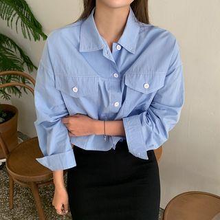 Flap-pocket-front Shirt