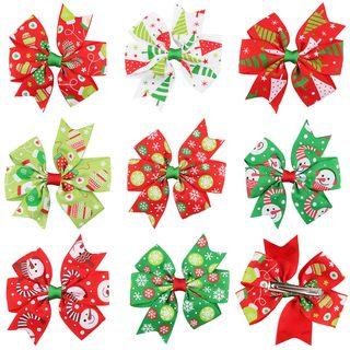 Christmas Bow-tied Hair Clip