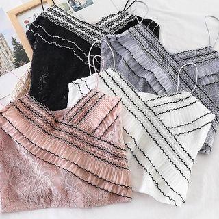 Lace Mesh Sleeveless Top
