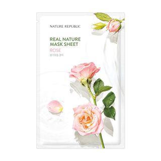 Nature Republic - Real Nature Mask Sheet Rose 23ml X 1pc