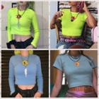 Sun Embroidered T-shirt