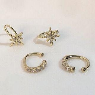 Rhinestone Star / Cuff Earring (various Designs)