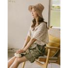 Band-waist Pocket-trim Shorts