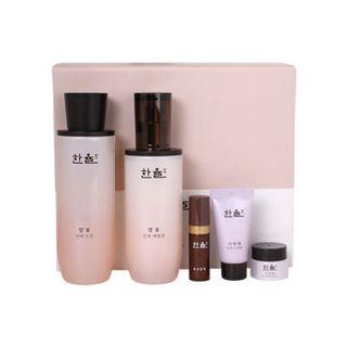 Hanyul - Essential Skin Set: Skin 150ml + Emulsion 125ml + Optimizing Serum 5ml + Seo Ri Tae Cream 5ml + Seo Ri Tae Sleeping Pack 15ml 5pcs