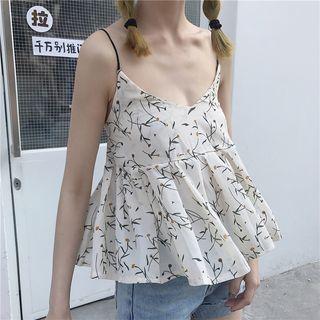 Print Spaghetti Strap Top