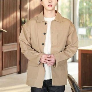 Multi-pocket Boxy Shirt Jacket