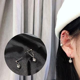 Stainless Steel Heart Dangle Earring