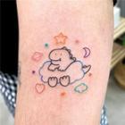 Dinosaur Print Waterproof Temporary Tattoo One Piece - One Size
