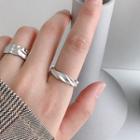 925 Sterling Silver Twisted Matte Ring