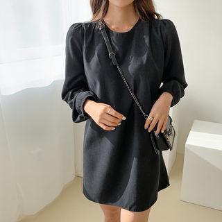 Puff-shoulder Minidress