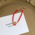 Fortune Cat Red String Bracelet Red - One Size