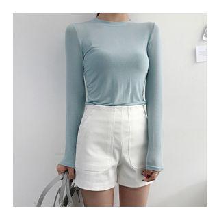 Zip-side Cotton Shorts