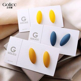 Matte Oval Earring