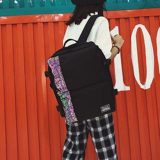 Panel Oxford Backpack Black - One Size