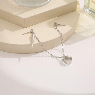 Chained Alloy Earring 5513401 - Silver - One Size