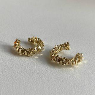 Alloy Cuff Earring 1 Pc - Gold - One Size