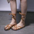 Criss-cross Gladiator Flat Sandals
