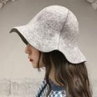 Ruffle Woolen Bucket Hat