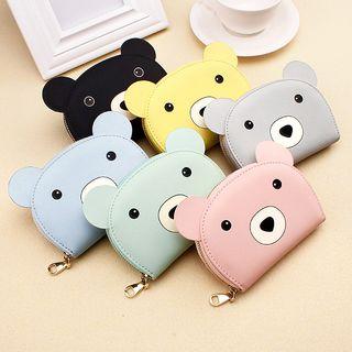 Bear Head Accordion Card Wallet