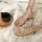 Strap Block-heel Sandals