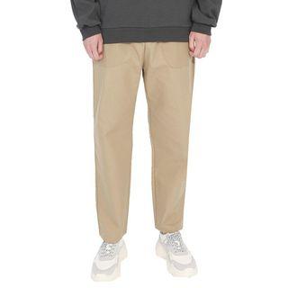 Plus Size Drawstring Straight-cut Pants