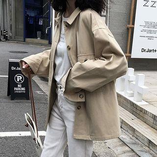 Single Breasted Shirt Jacket