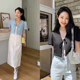 Tie-front Shrug Cardigan
