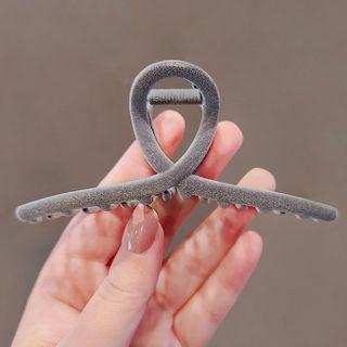 Flocking Hair Clamp Ly2251 - Gray - One Size