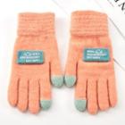 Lettering Applique Gloves