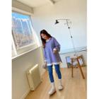 Dip-back Stripe Sweatshirt