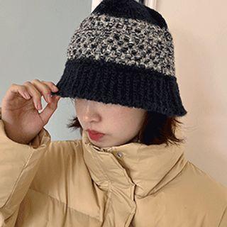 Marled Knit Bucket Hat