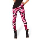 Camouflage Leggings Pink - One Size