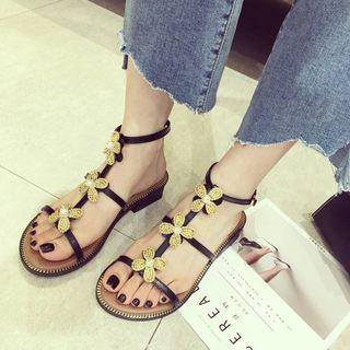 Floral Gladiator Sandals