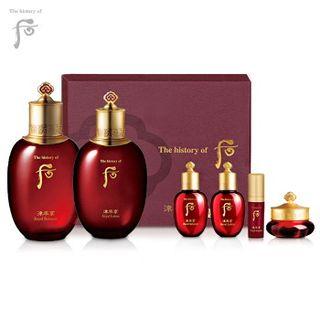 The History Of Whoo - Jinyulhyang Jinyul Set : Lotion 110ml + 20ml + Balancer 150ml + 20ml + Lotion 20ml + Essence 5ml + Cream 10ml