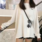 Long-sleeve Letter B T-shirt