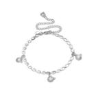 Simple Cute Bear Anklet Silver - One Size