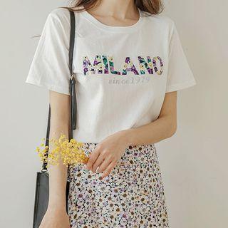 Milano Floral-trim T-shirt