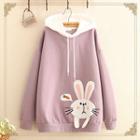 Rabbit Patch Fleece-lining Hoodie