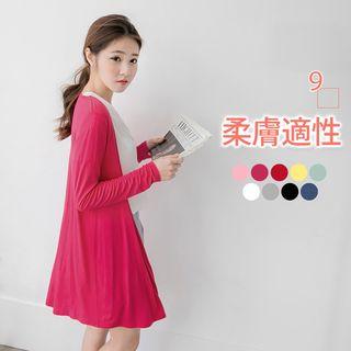 Mercerized Knit Drapey Cardigan