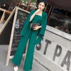Set: Chiffon Light Jacket + Tube Jumpsuit