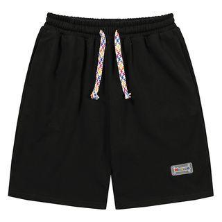 Multicolor Drawstring Sweat Shorts